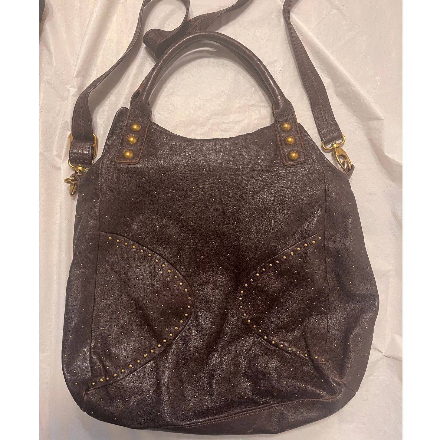 Other Vintage Abro brown leather crossbody bag with top handle Size ONE SIZE - 4 Thumbnail