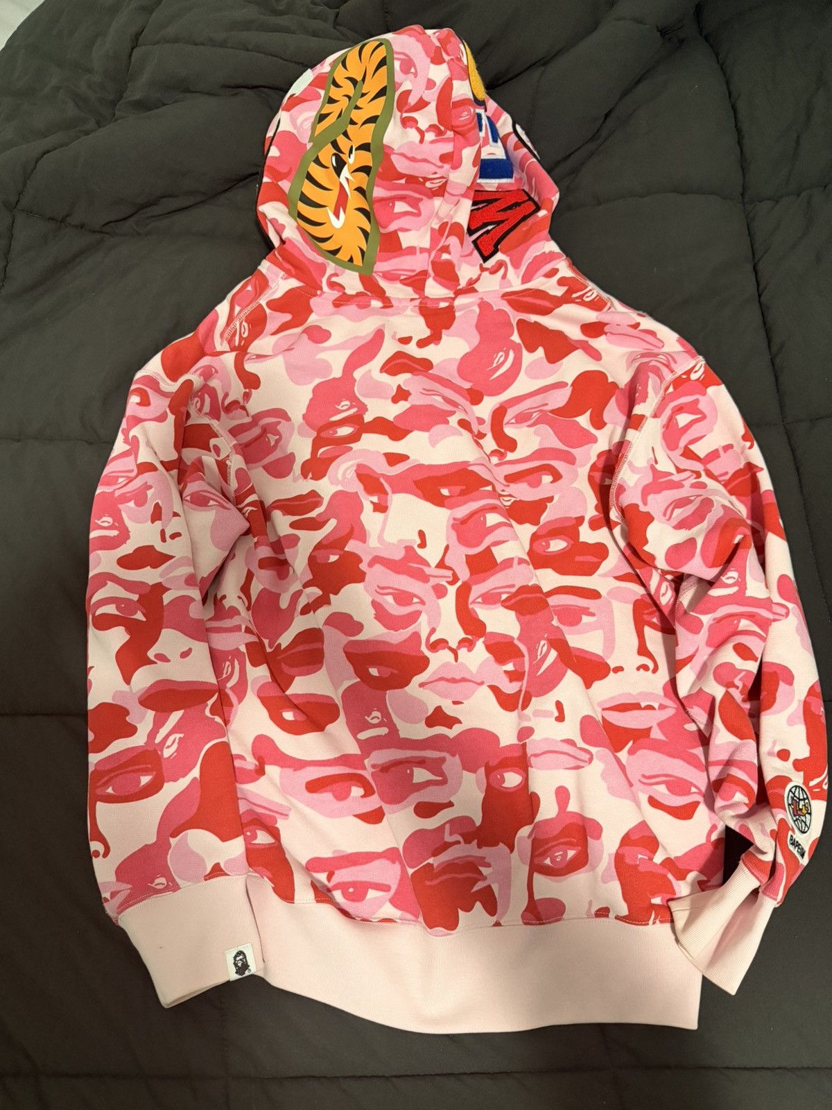 Bape BAPE X KIDSUPER CAMO SHARK FULL ZIP HOODIE MENS Size US M / EU 48-50 / 2 - 10 Thumbnail