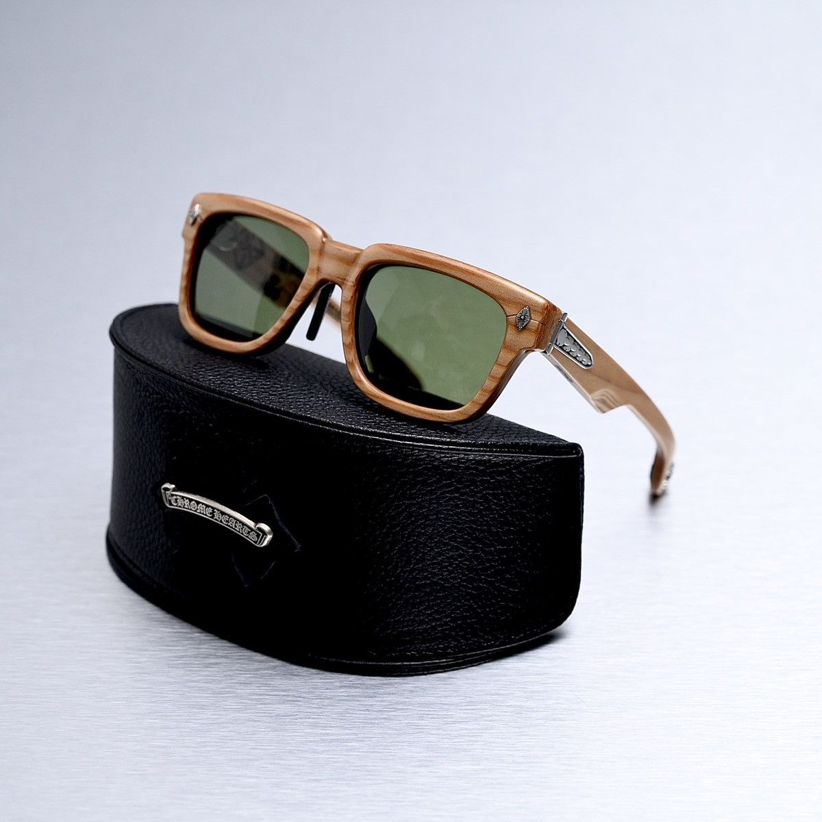 Chrome Hearts ‼️ CHROME HEARTS LILITH WOOD PLYWOOD SUNGLASSES ‼️ Size ONE SIZE - 1 Thumbnail