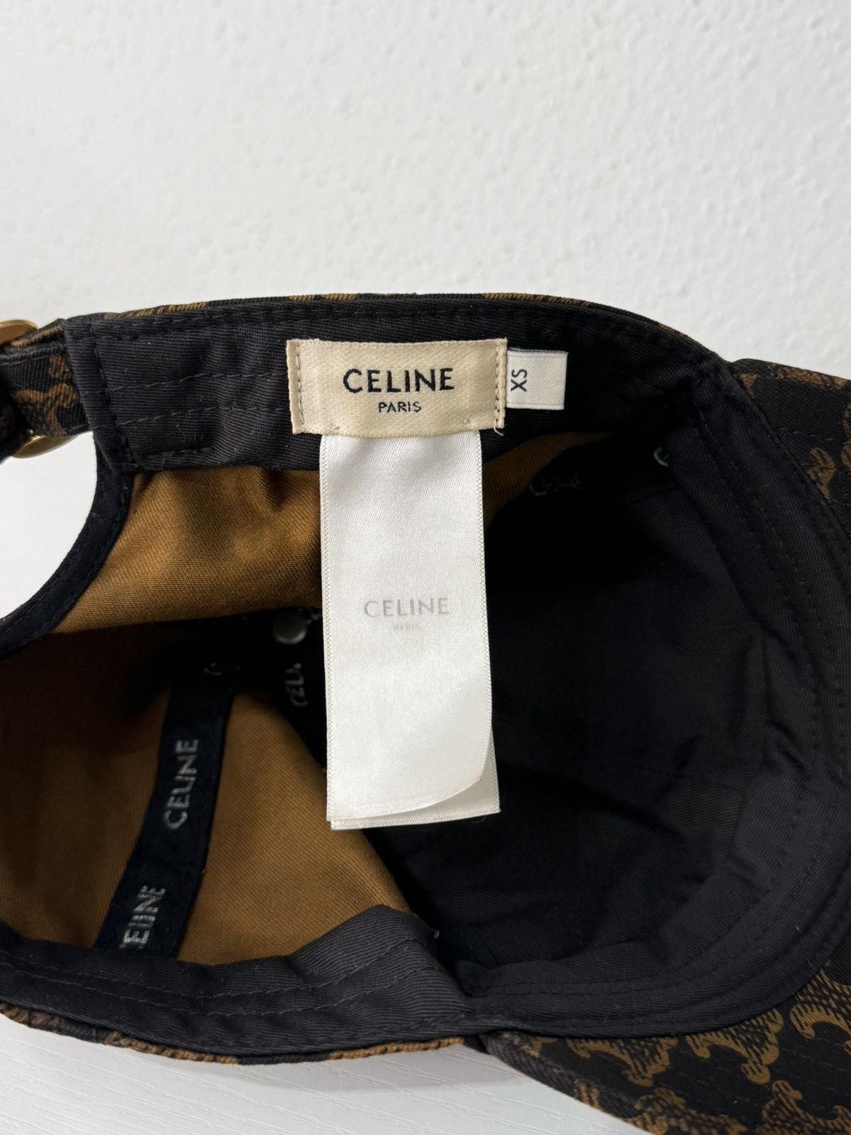 Celine CELINE Triomphe Monogram Baseball Cap size XS Size ONE SIZE - 6 Thumbnail