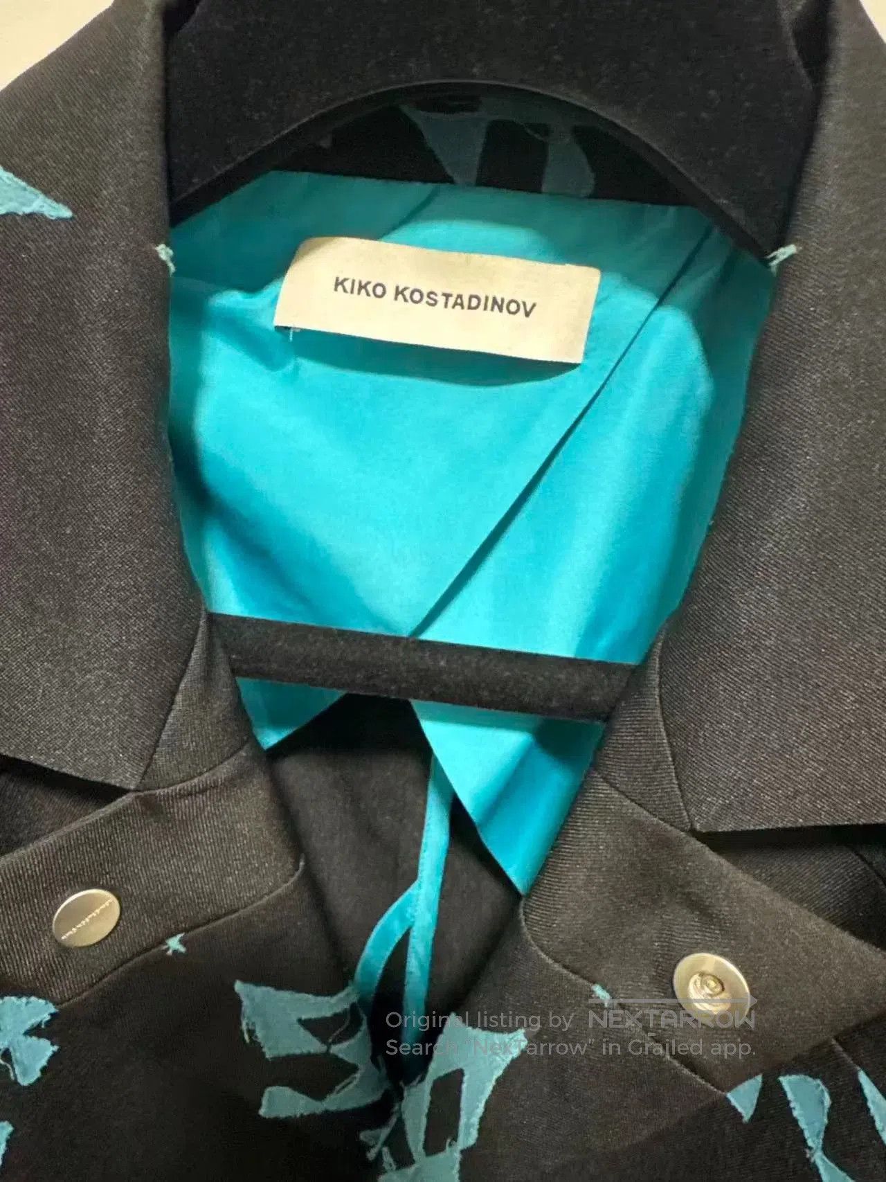 Kiko Kostadinov Kiko Kostadinov SS20 Blue Floral Blazer. Size US L / EU 52-54 / 3 - 3 Thumbnail