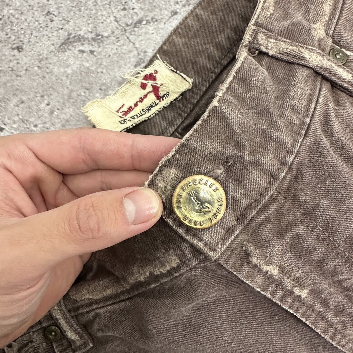 Vintage Vintage 90s Seven 7 Distressed Los Angeles jeans Kurt y2k og Size US 32 / EU 48 - 10 Thumbnail