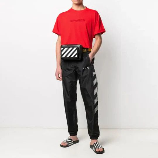 Off-White Red Pascal Hand Gun Logo Oversized T-Shirt Size US XXL / EU 58 / 5 - 4 Thumbnail