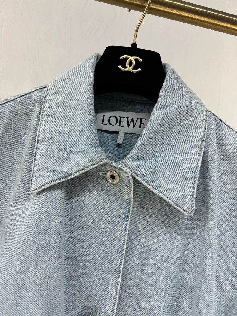 Loewe LOEWE A white cuff denim jacket Size XS / US 0-2 / IT 36-38 - 4 Thumbnail