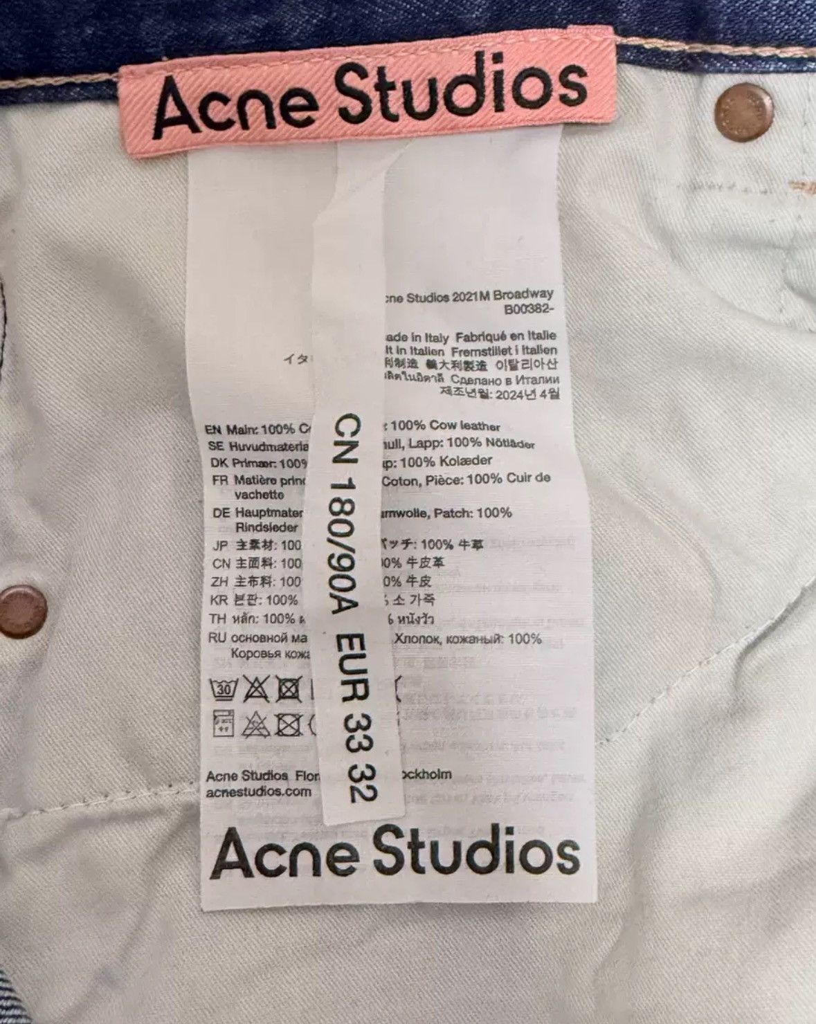 Acne Studios Acne studios Medium blue cat whiskers jeans Size US 32 / EU 48 - 4 Thumbnail