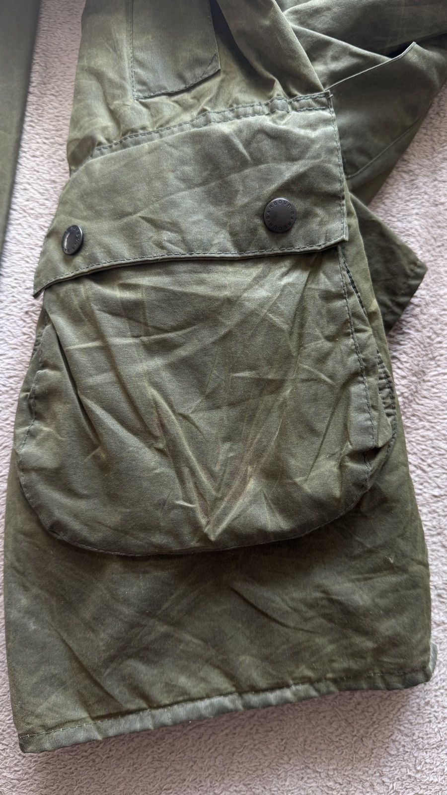 Barbour Vintage Barbour Border Waxed Coat Jacket Made in England Size US S / EU 44-46 / 1 - 11 Thumbnail