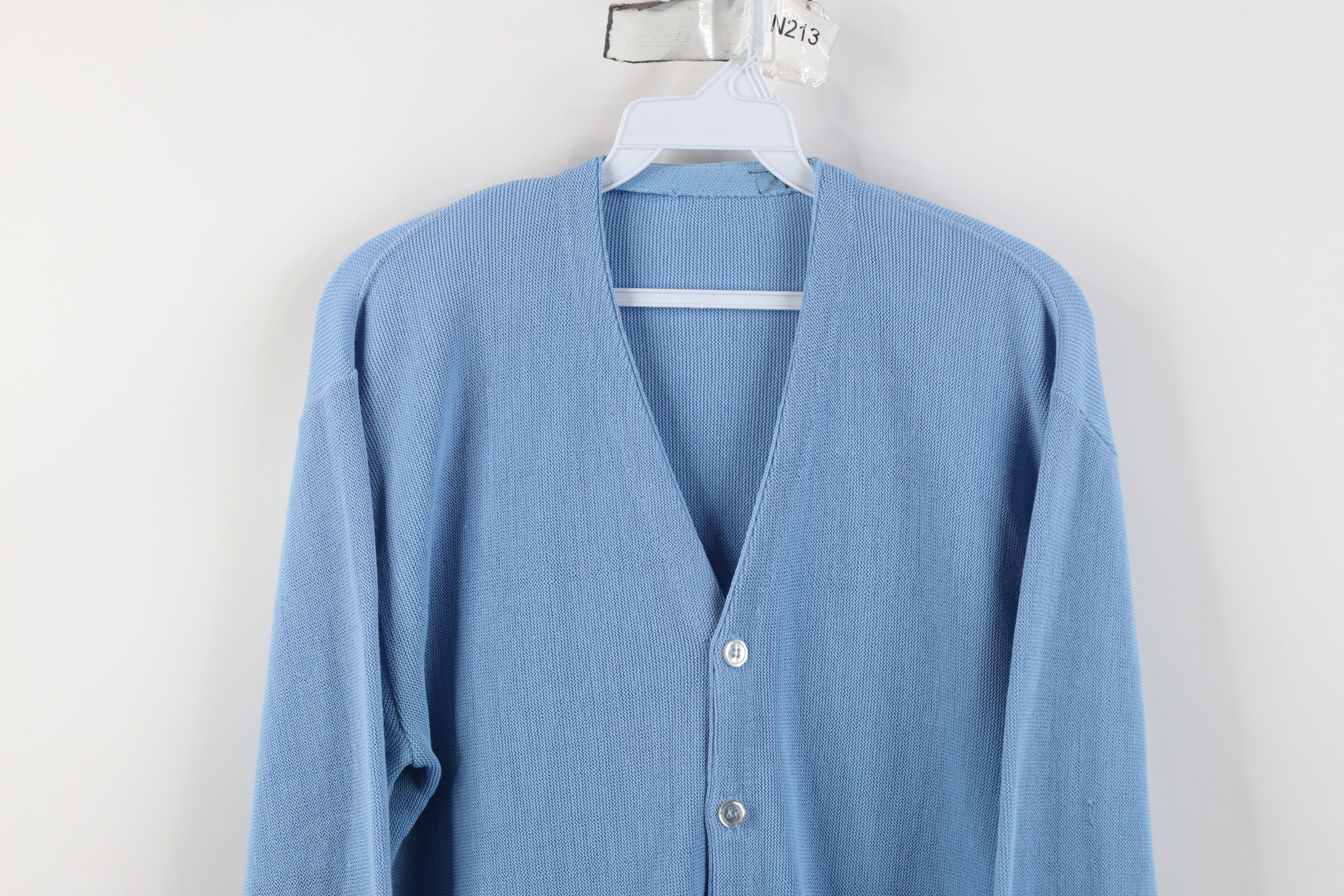 Vintage Vintage 60s 70s Knit Cardigan Sweater Carolina Blue USA Size US S / EU 44-46 / 1 - 2 Thumbnail