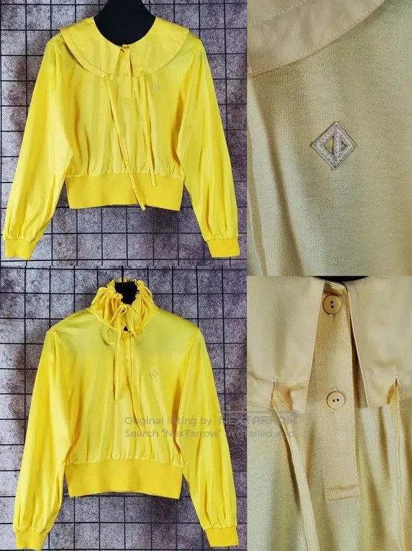 Dior Dior Yellow Cotton Logo Long Sleeve Top . Size M / US 6-8 / IT 42-44 - 3 Thumbnail