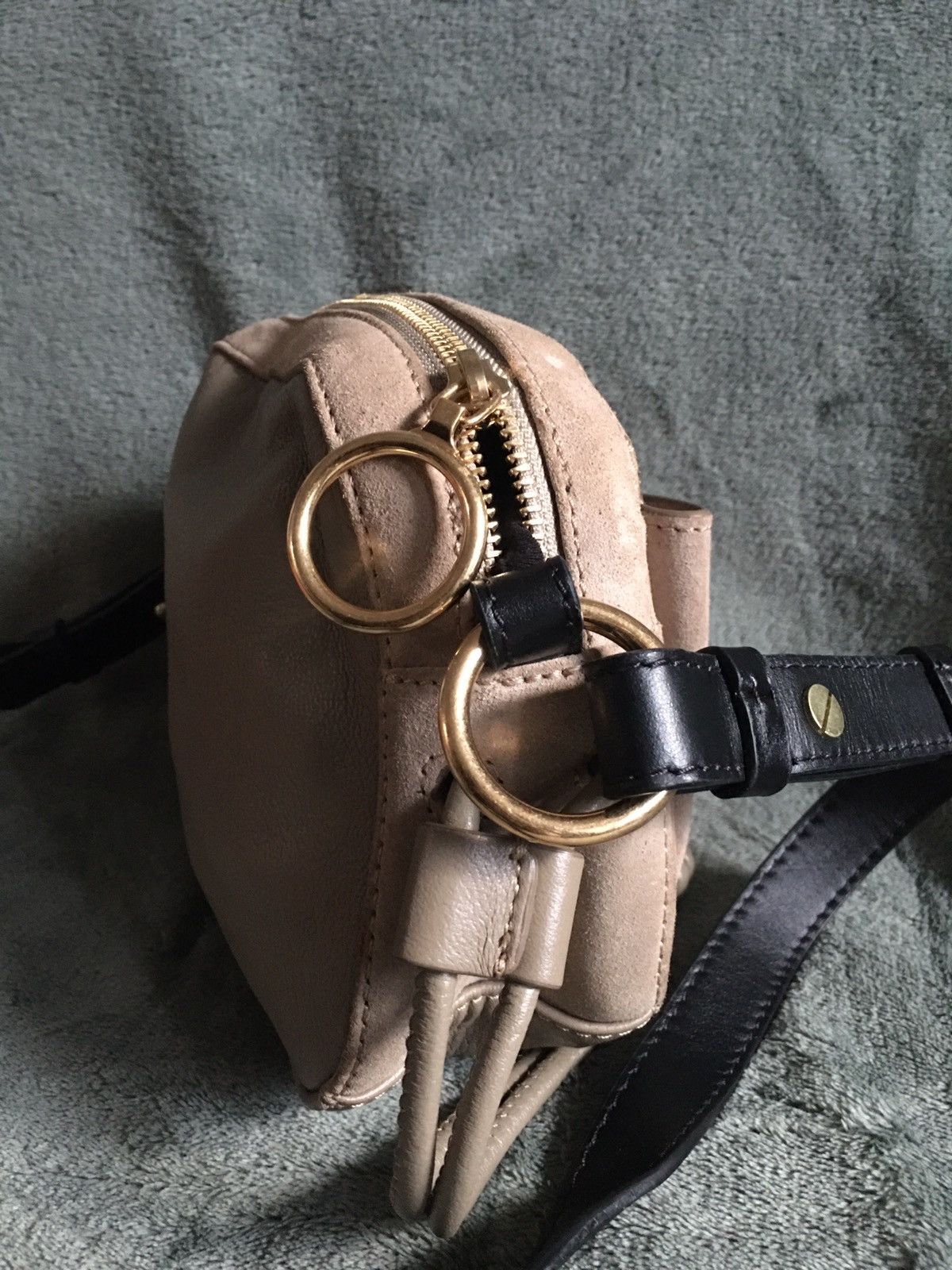 Chloe See by Chloe Suede Leather Beige Crossbody Shoulder Bag Size ONE SIZE - 7 Thumbnail