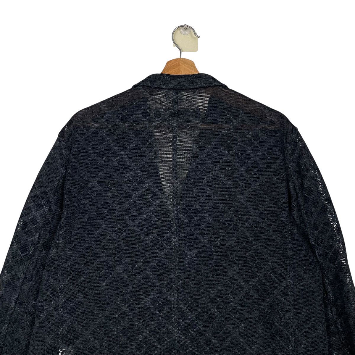 Comme des Garcons Homme Vintage AD2001 Comme Des Garcons See Through Mesh Jacket Size US L / EU 52-54 / 3 - 8 Thumbnail