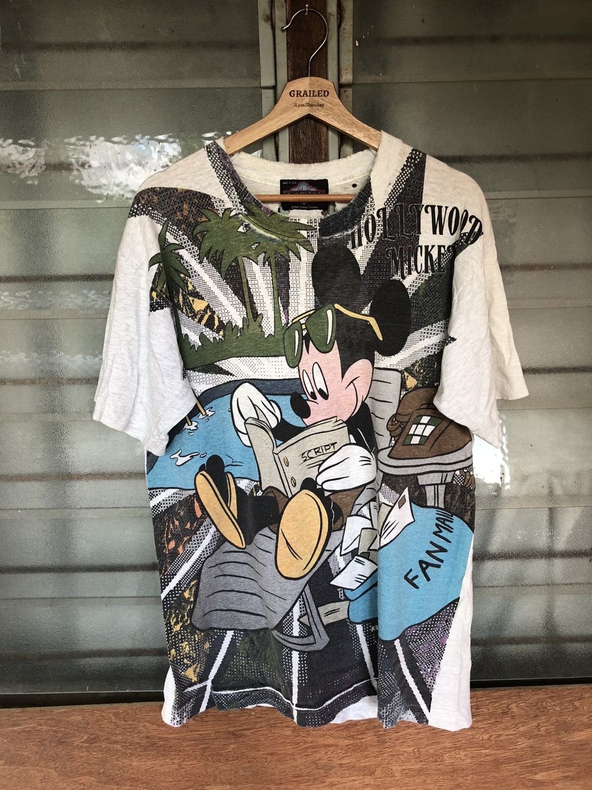 Mickey Mouse Thrashed Vintage Mickey Mouse Hollywood Mickey Shirt Tee Size US M / EU 48-50 / 2 - 2 Thumbnail