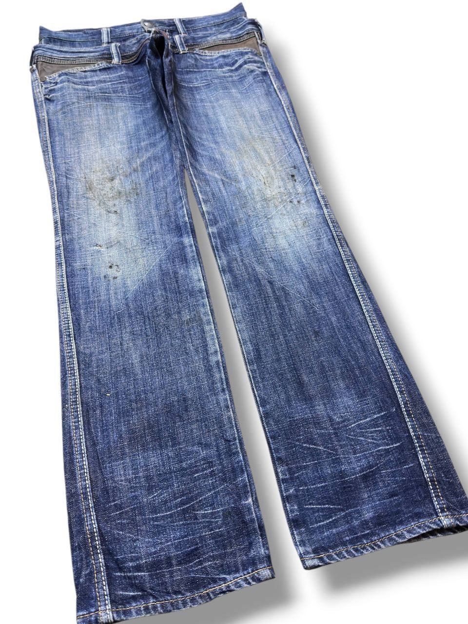 Kapital Vintage Antgauge Double Waist Grunge Denim Size US 31 - 3 Thumbnail