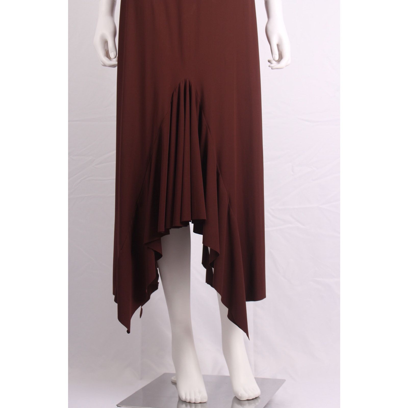Marithe + Francois Girbaud Marithé François Girbaud Brown Asymmetric Vintage Dress Size M / US 6-8 / IT 42-44 - 12 Thumbnail