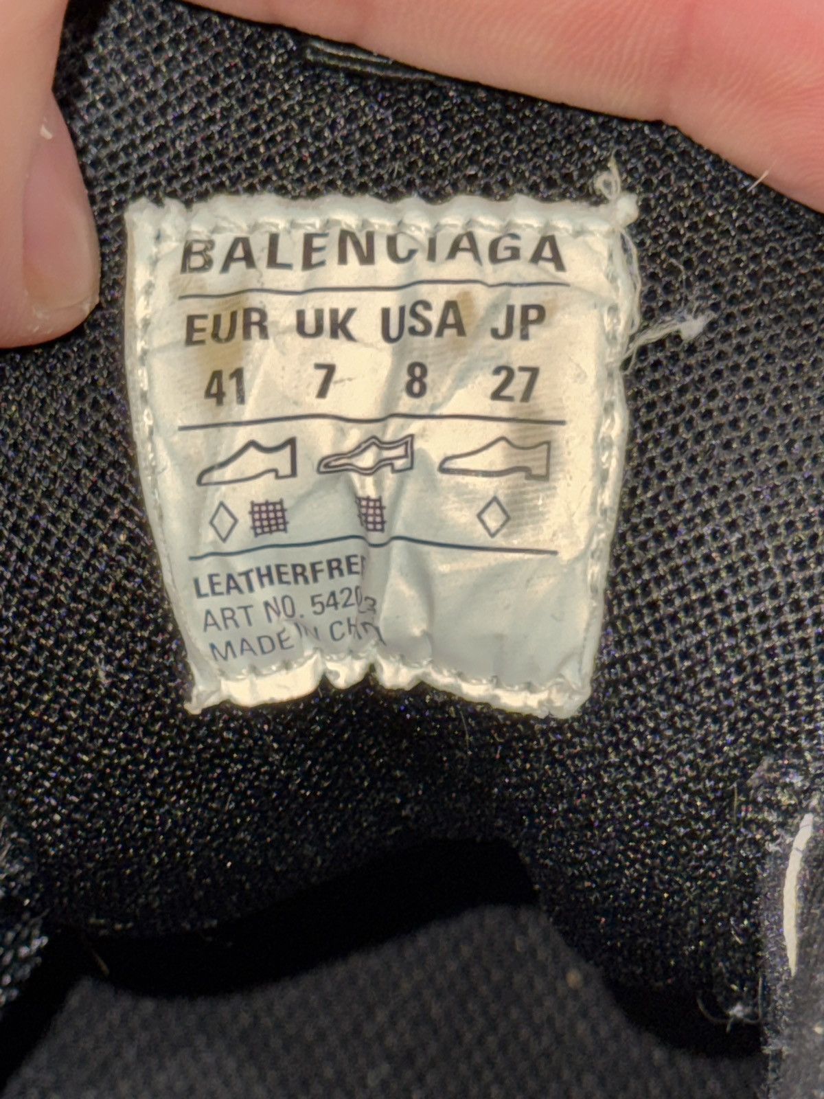 Balenciaga Black Balenciaga Tracks Size 41 Size US 8 / EU 41 - 7 Thumbnail