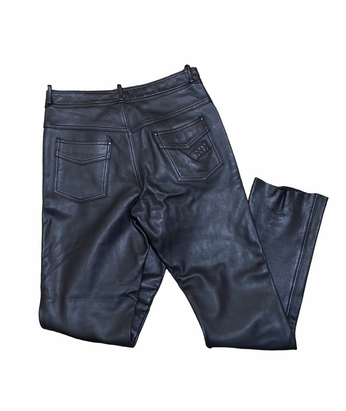 Genuine Leather Vintage IXS Motorcycle Leather Biker Pants Size US 30 / EU 46 - 8 Thumbnail