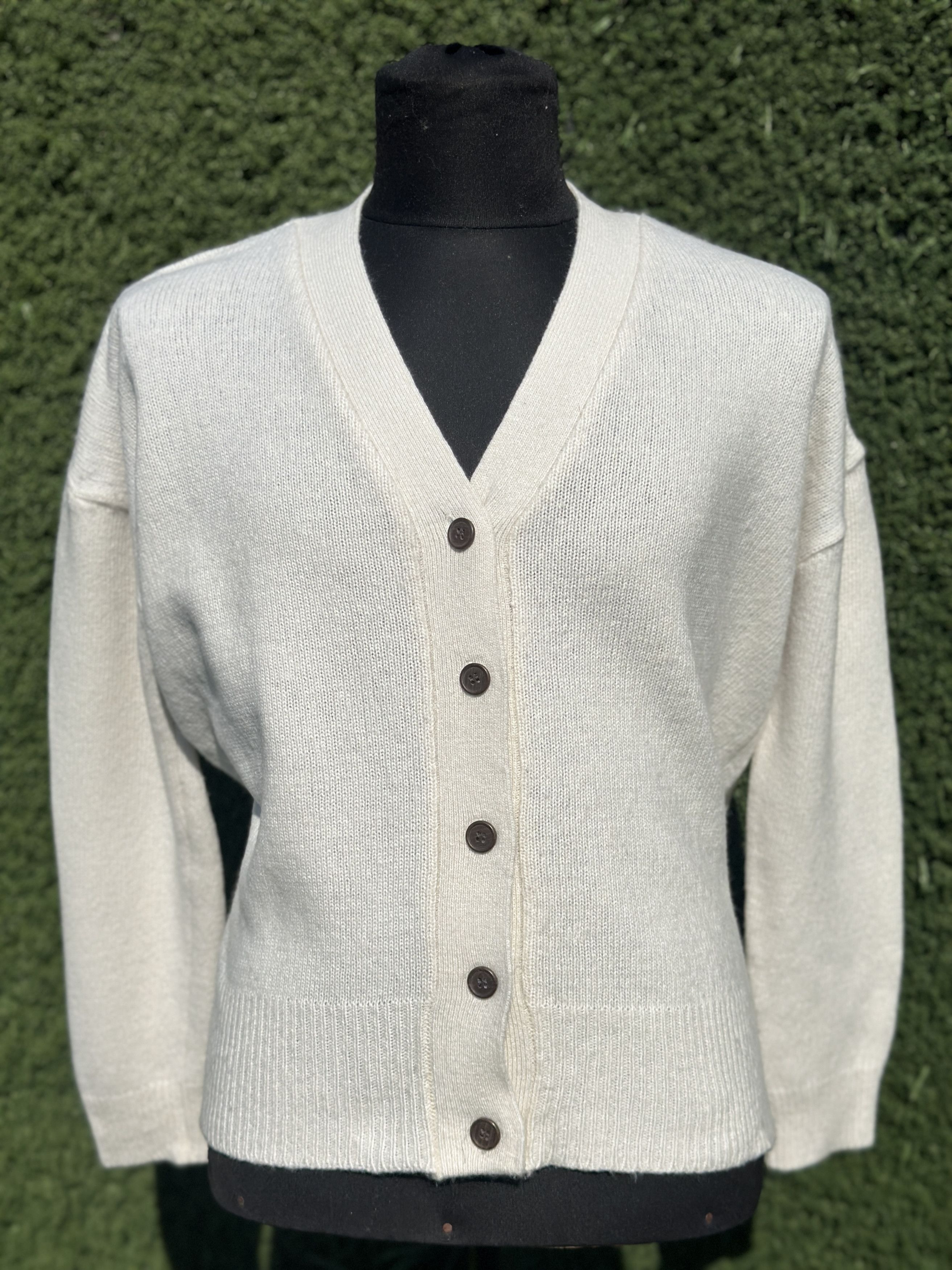 Other Oversize Jenni Kayne Cashmere Colette Cardigan Beige Size L Size L / US 10 / IT 46 - 1 Thumbnail