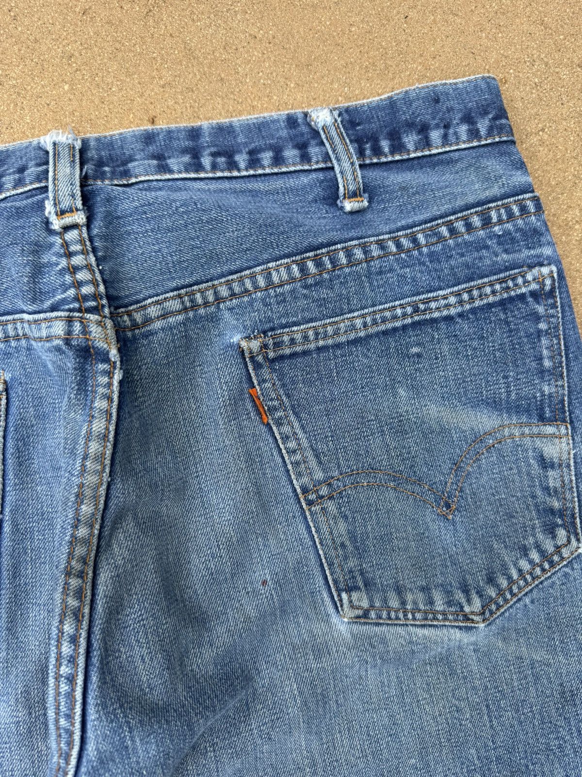 Levi's Vtg 70’s Levi’s 646 Orange Tab Bellbottom Flare Jeans 37x29 Size US 37 - 7 Thumbnail