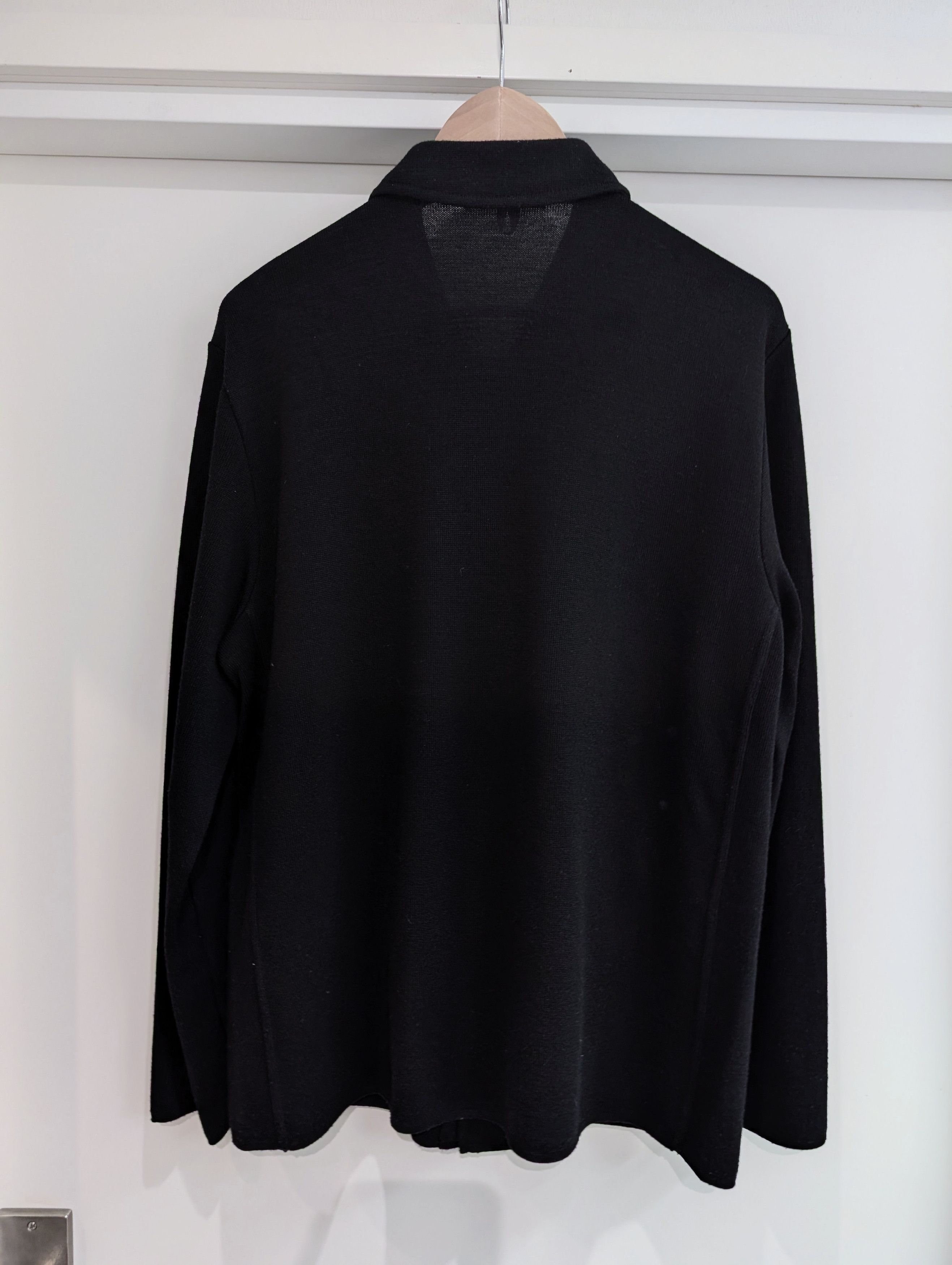 Lardini Virgin wool knit shirt-jacket / cardigan, fits L Size US XL / EU 56 / 4 - 3 Thumbnail