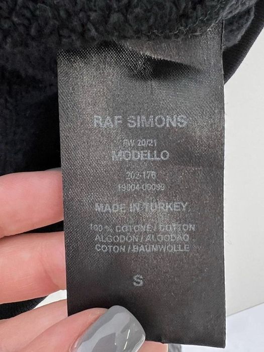 Raf Simons Raf Simons Distressed Paper Clip Detail Hoodie