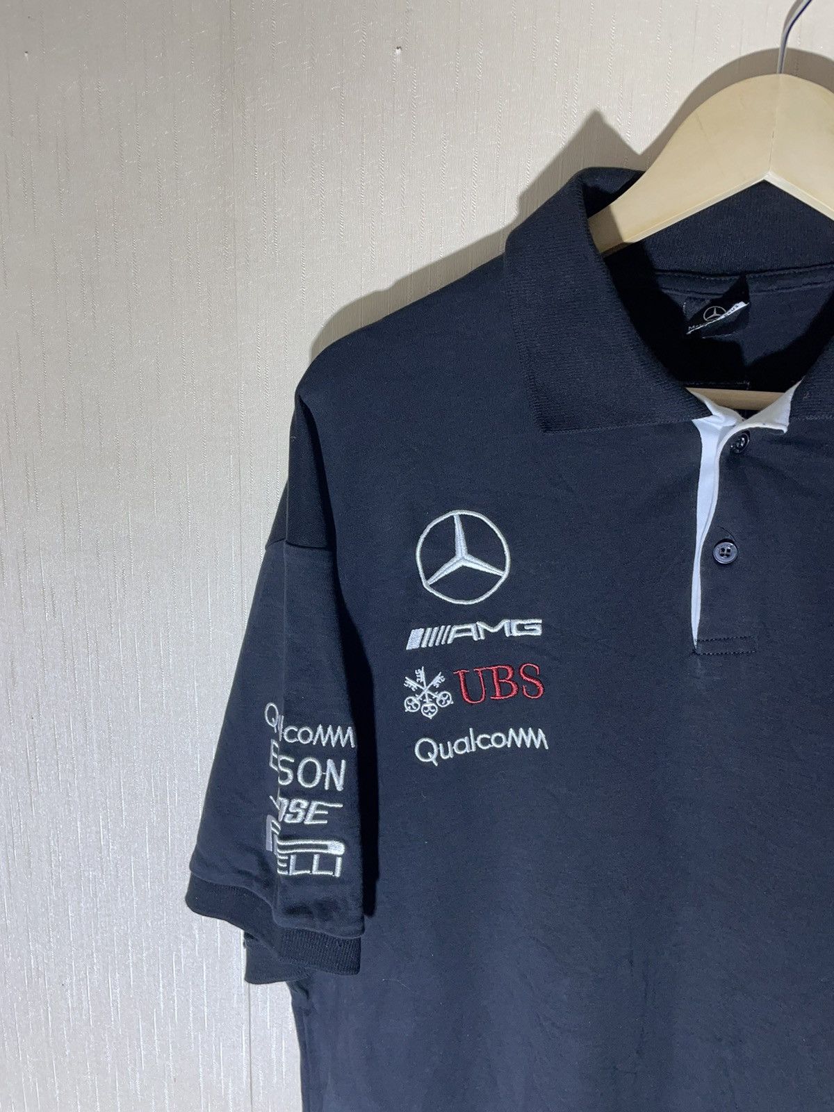 Vintage Mercedes Formula 1 racing polo shirt vintage Size US XL / EU 56 / 4 - 4 Thumbnail
