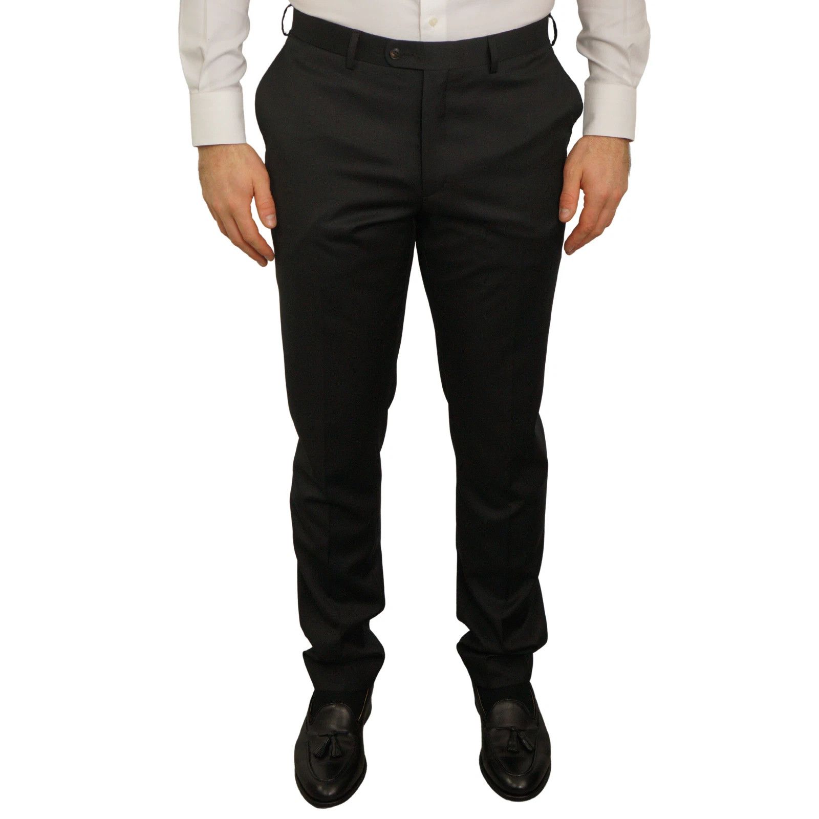 Suitsupply Men Suitsupply Suit Napoli Black REDA Wool S110 98 UK/US40L Size 40L - 7 Thumbnail