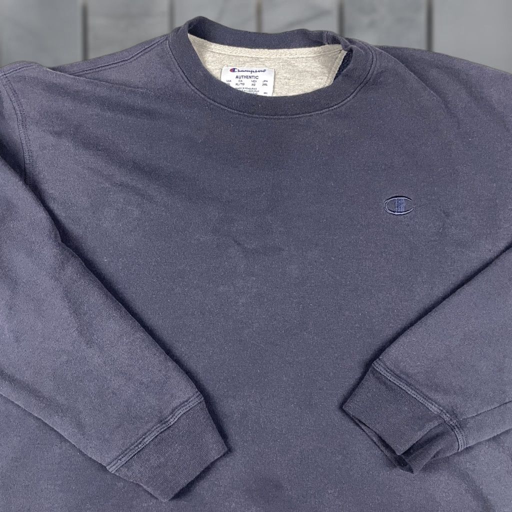 Champion VINTAGE Champion Sweatshirt Mens XL Blue Crewneck Pullover Knit Logo All Seasons Gym & Training Size US XL / EU 56 / 4 - 1 Thumbnail