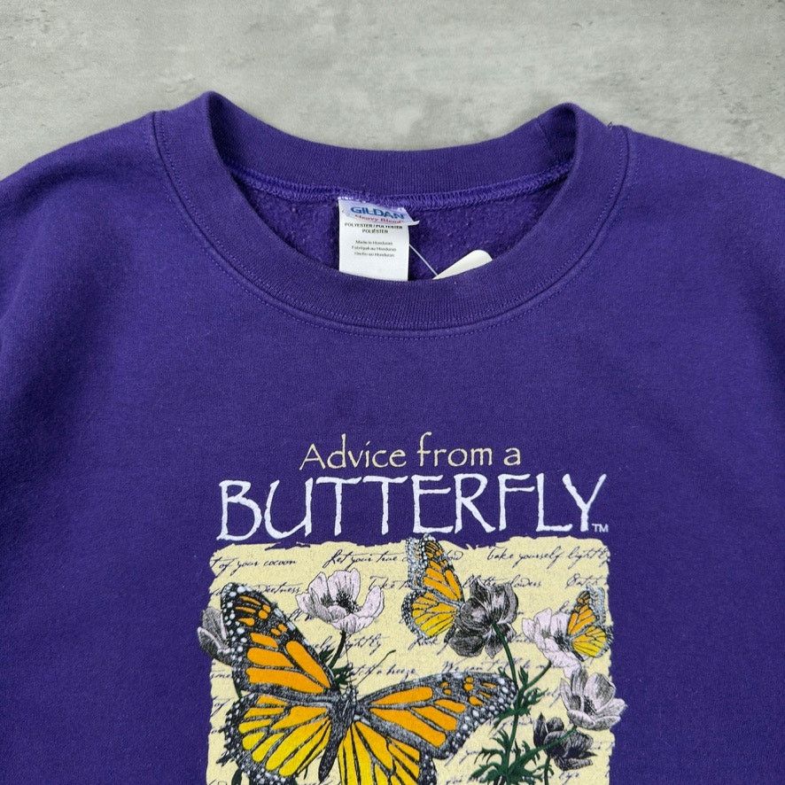 Gildan × Vintage Vintage Advice From Butterfly Reelfoot Tennessee Sweatshirt Size US L / EU 52-54 / 3 - 2 Thumbnail