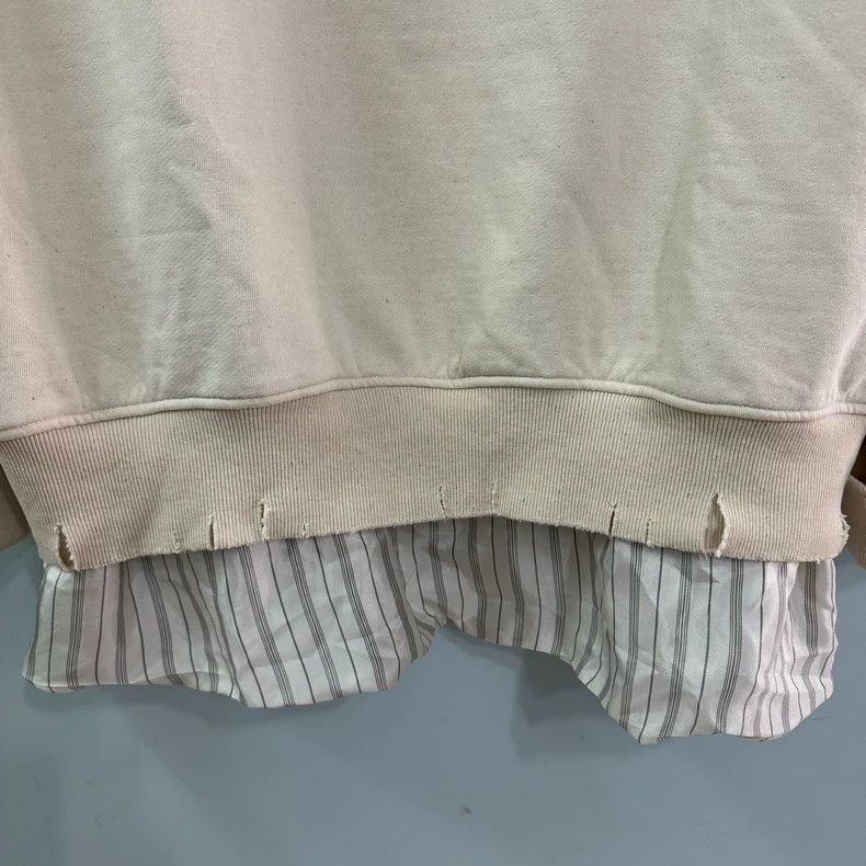Maison Margiela Maison Margiela Two white fakes make old sweatshirts 2501-N Size US S / EU 44-46 / 1 - 9 Thumbnail