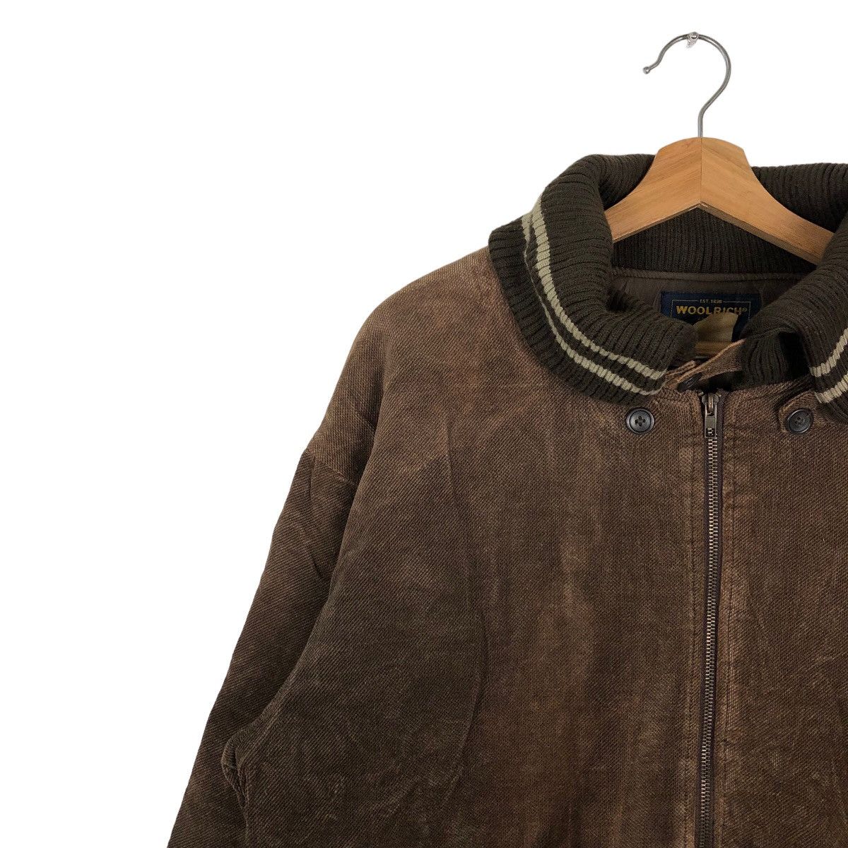 Woolrich Woolen Mills 🔥90’s VELVET BOMBER JACKET WOOLRICH WORKER Size US L / EU 52-54 / 3 - 7 Thumbnail