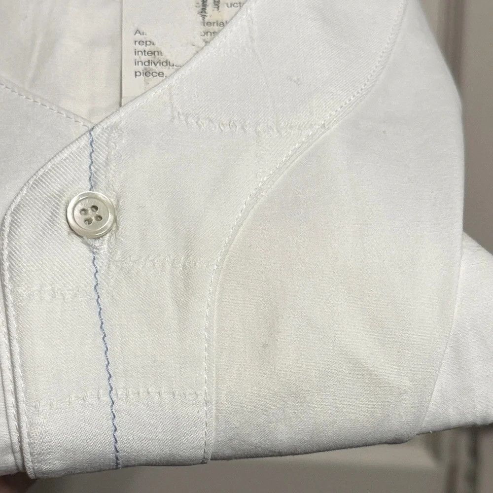 LongJourney LONGJOURNEY White Short Sleeve Button Up Shirt Size US XL / EU 56 / 4 - 9 Thumbnail