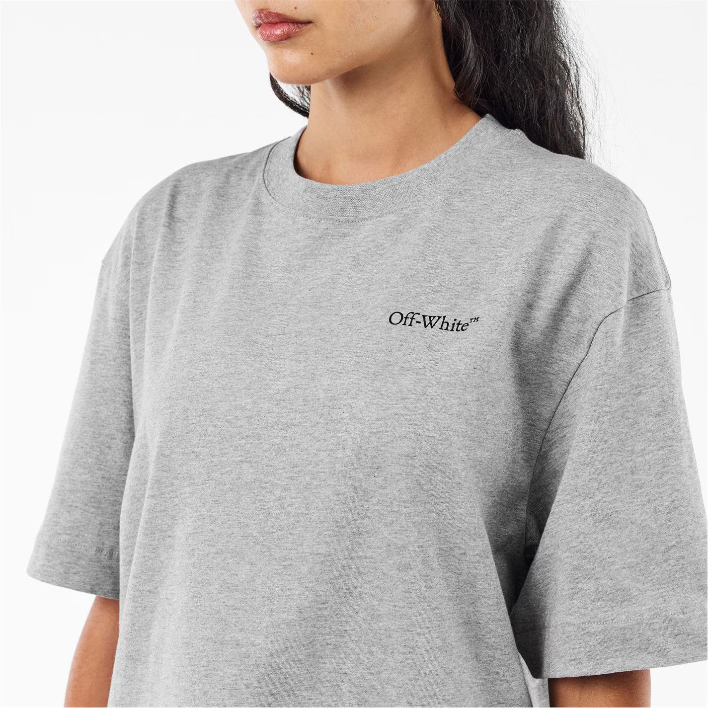 Off-White o1g2r1mq0226 Windy Arrow Skate Oversized T-Shirt Grey Size US XS / EU 42 / 0 - 5 Thumbnail
