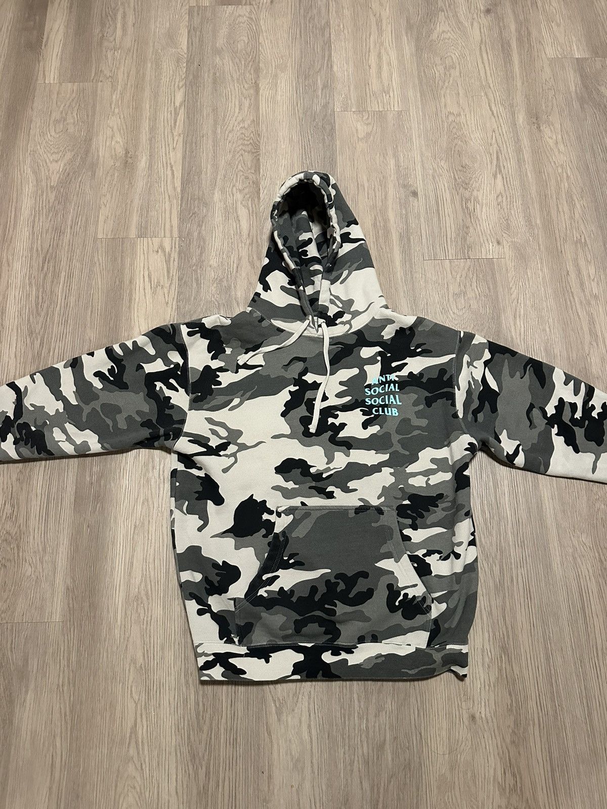 Anti Social Social Club ASSC snow camo hoodie (Blue) Size US L / EU 52-54 / 3 - 3 Thumbnail