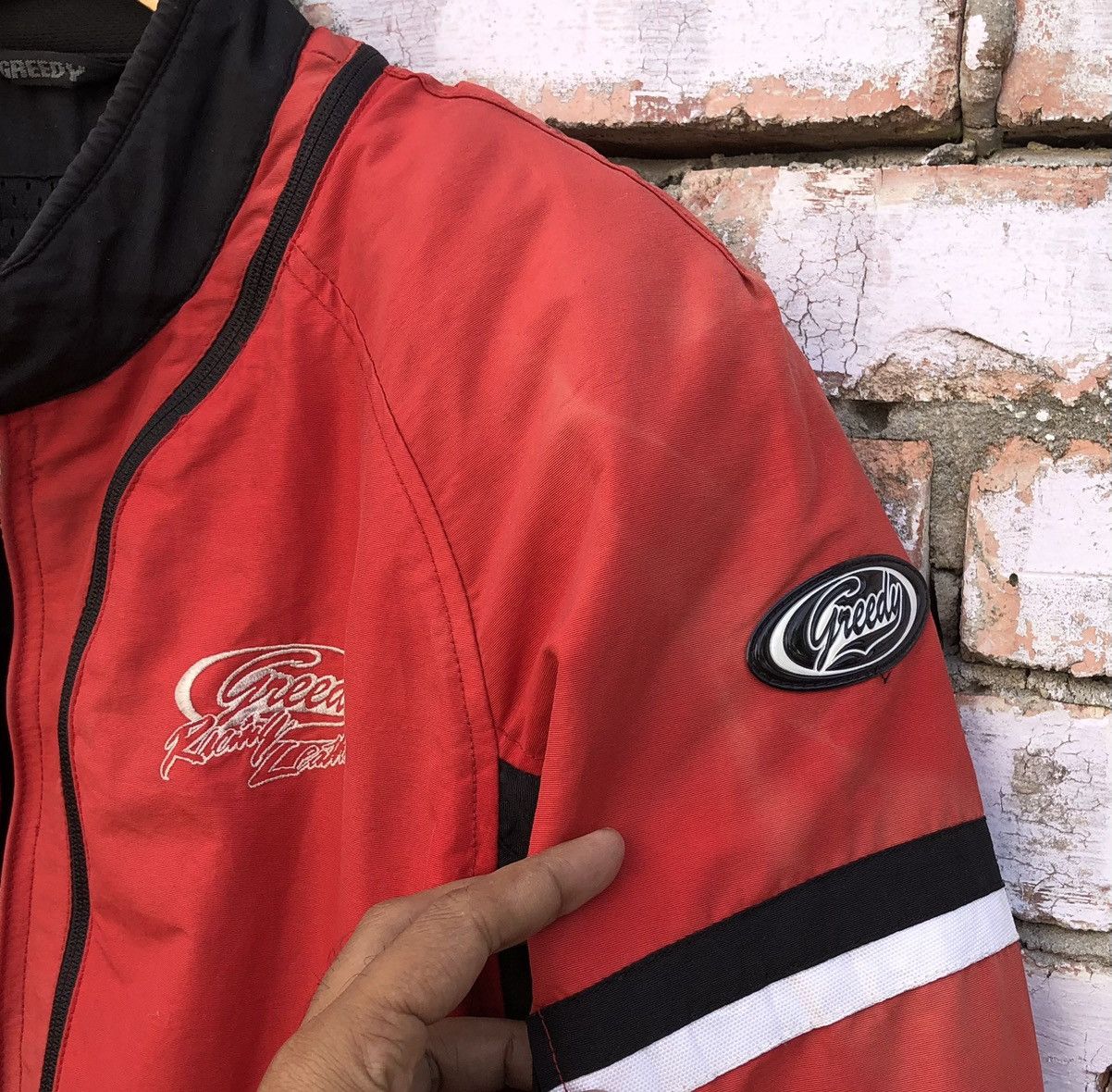Japanese Brand Vintage Greedy Racing Riding Sun Faded Jacket Size US M / EU 48-50 / 2 - 8 Thumbnail