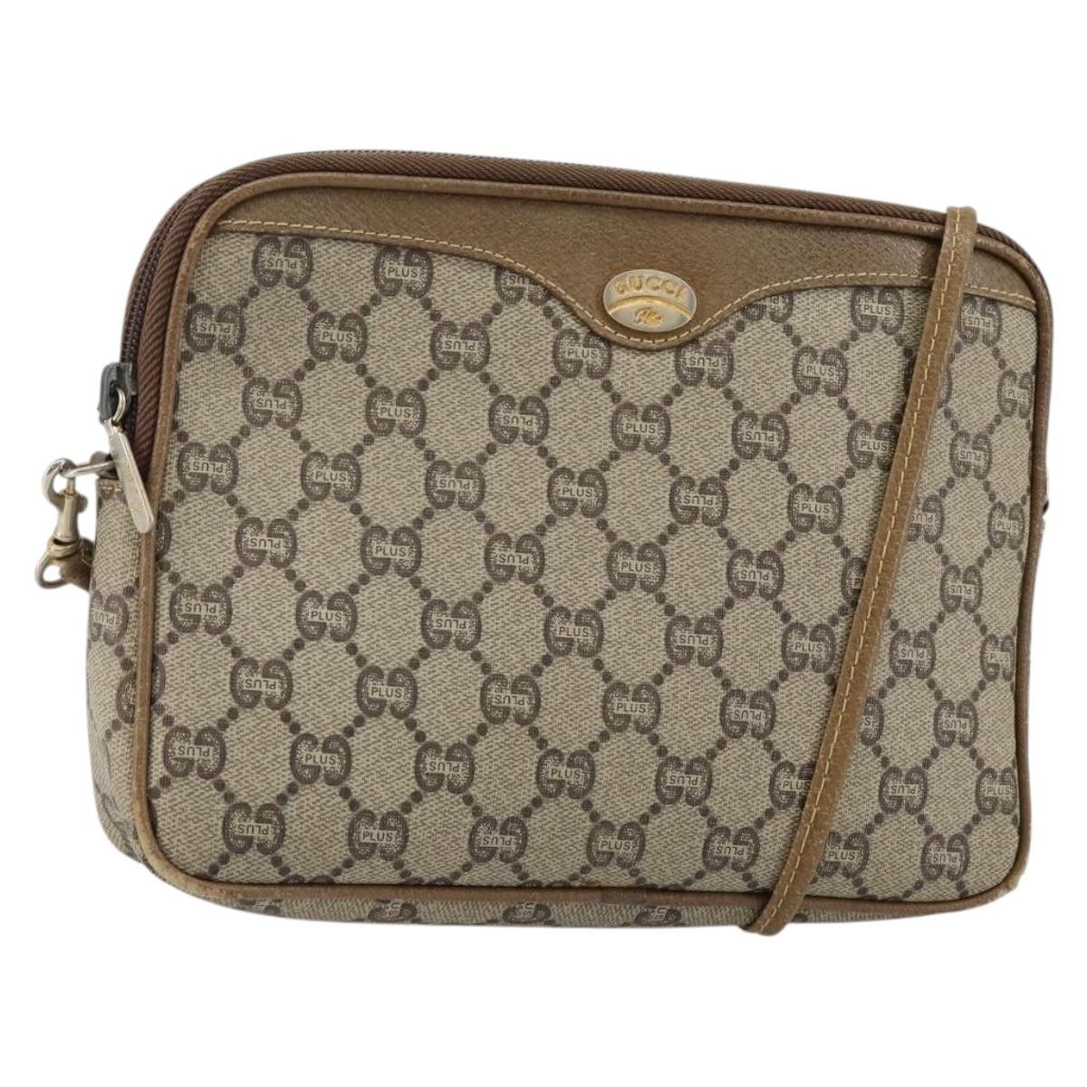 Gucci GUCCI GG Plus Supreme Shoulder Bag Pvc Leather Beige Gold Size ONE SIZE - 1 Thumbnail