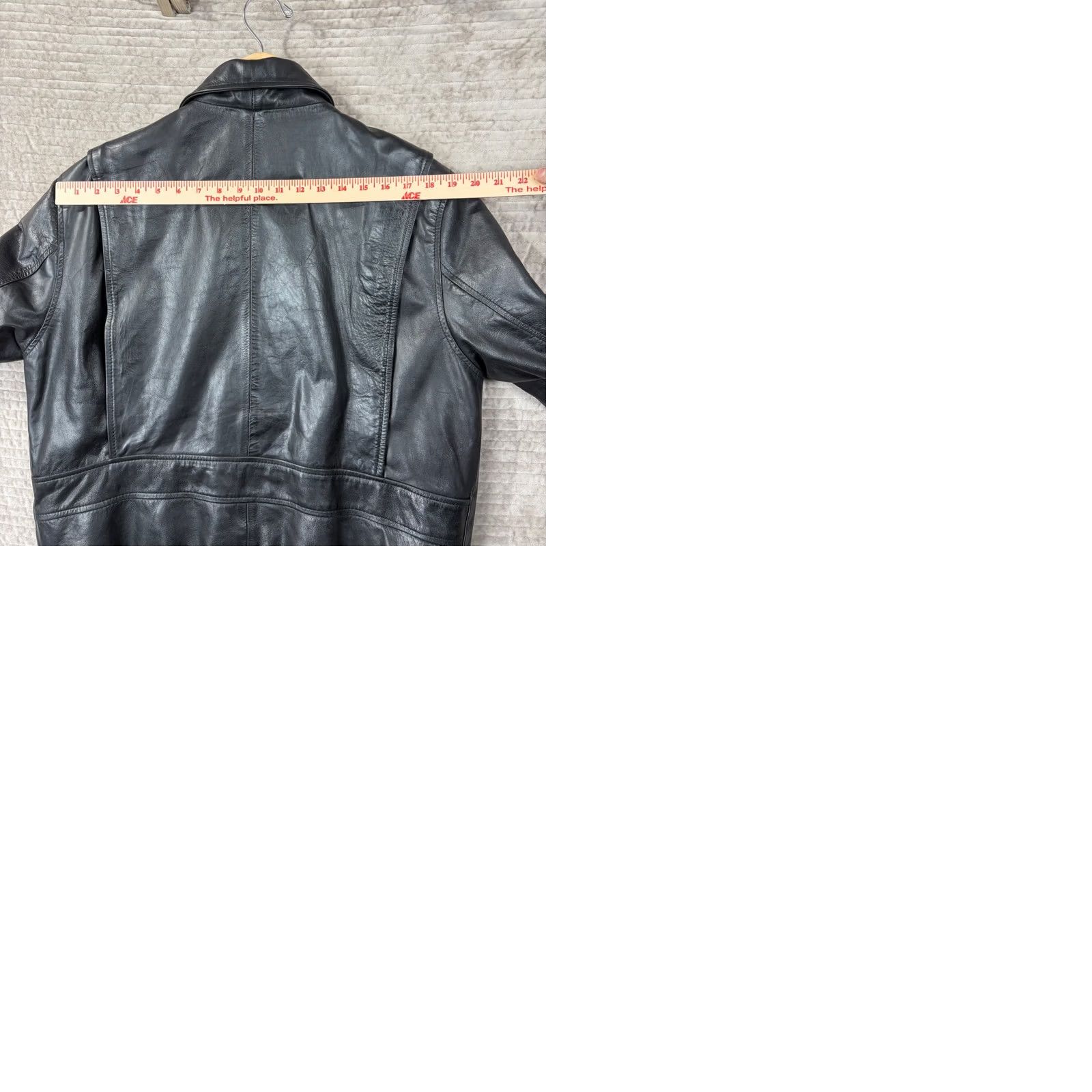 Vintage VINTAGE Kalahari Leather Bomber Jacket Mens M Black Zip USA Flag Lined Size US M / EU 48-50 / 2 - 9 Thumbnail