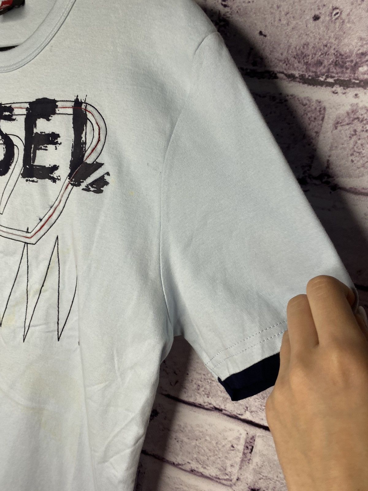 Diesel MENS T-Shirt Diesel Vintage Rare 90s Overprint Logo Tee Size US M / EU 48-50 / 2 - 5 Thumbnail