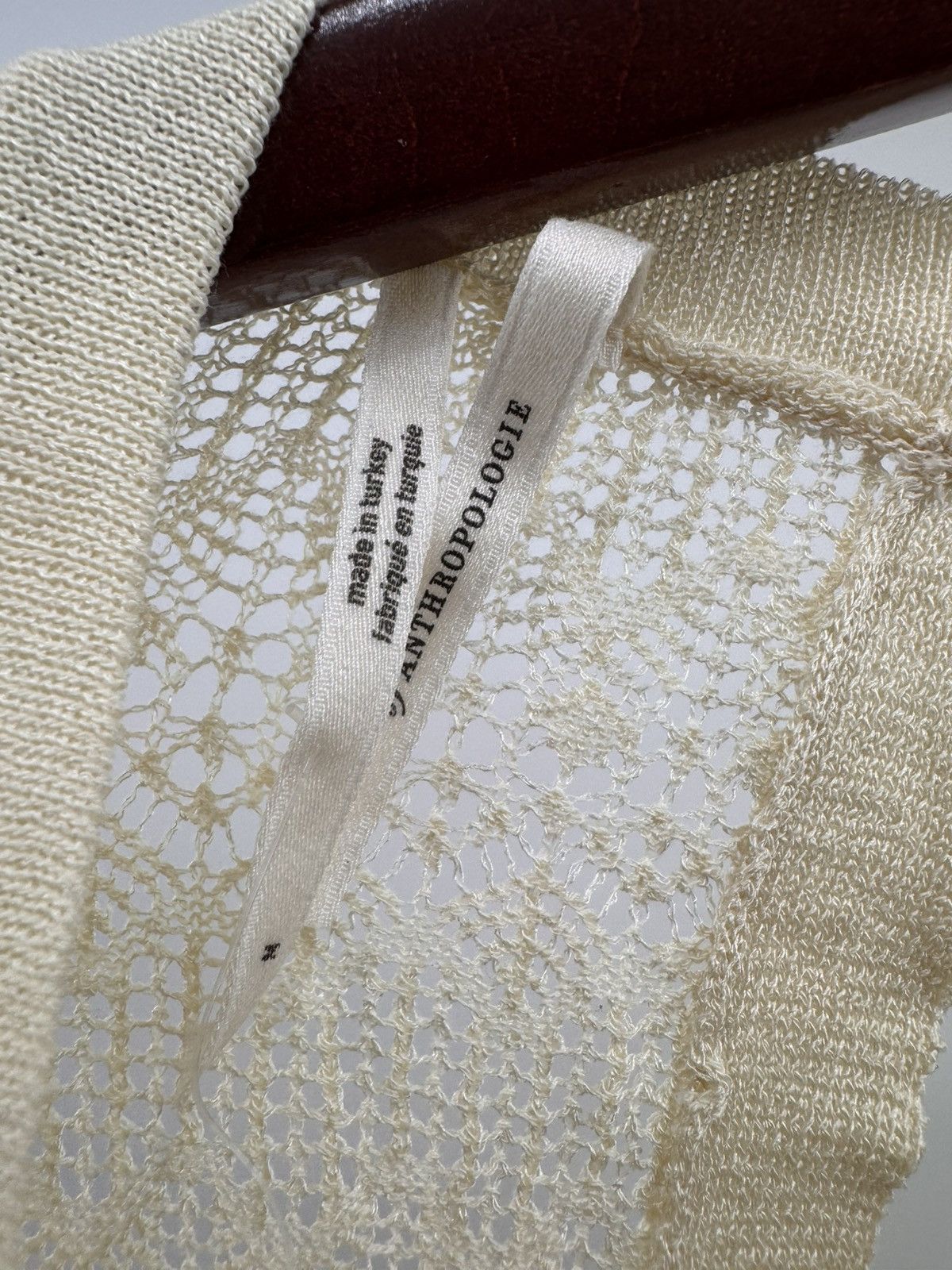 Anthropologie NWT By Anthropologie Sheer Ruffle Pullover Sweater Medium Size M / US 6-8 / IT 42-44 - 6 Thumbnail