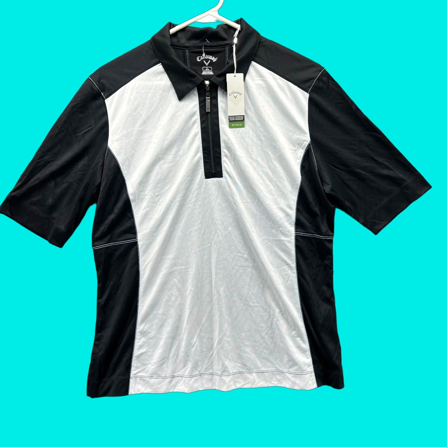 Callaway Callaway Polo Shirt Women Large Black White Dry Seco Sec Comfort Performance New Shirt Womens Large Black White Polo Size L / US 10 / IT 46 - 1 Thumbnail