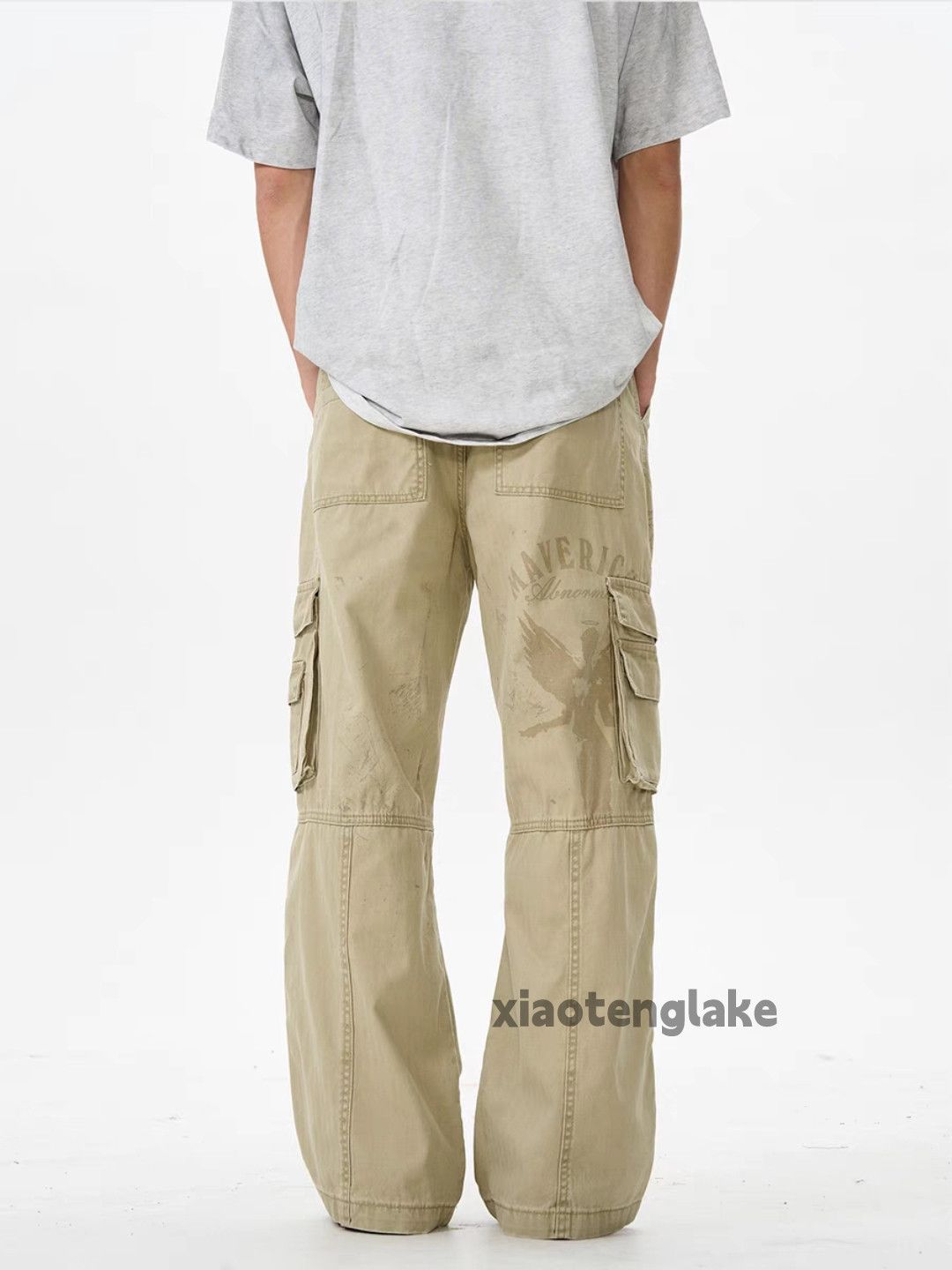 Designer × Japanese Brand × Vintage Unisex washed faded pattern skate hiphop work pants Size US 28 / EU 44 - 3 Thumbnail
