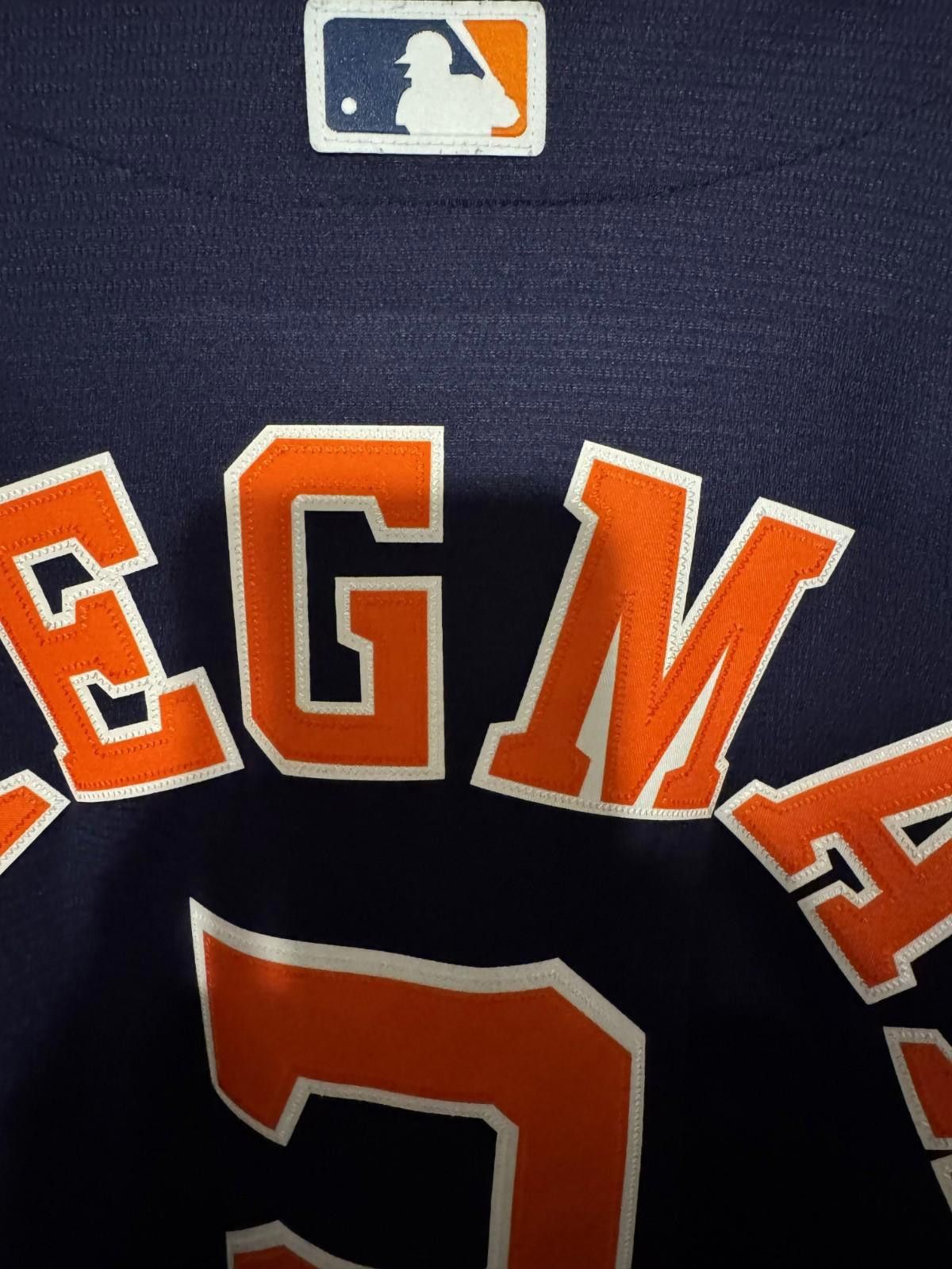 Majestic Houston Astros Majestic #2 Alex Bregman Jersey Men's L Blue Size ONE SIZE - 4 Thumbnail
