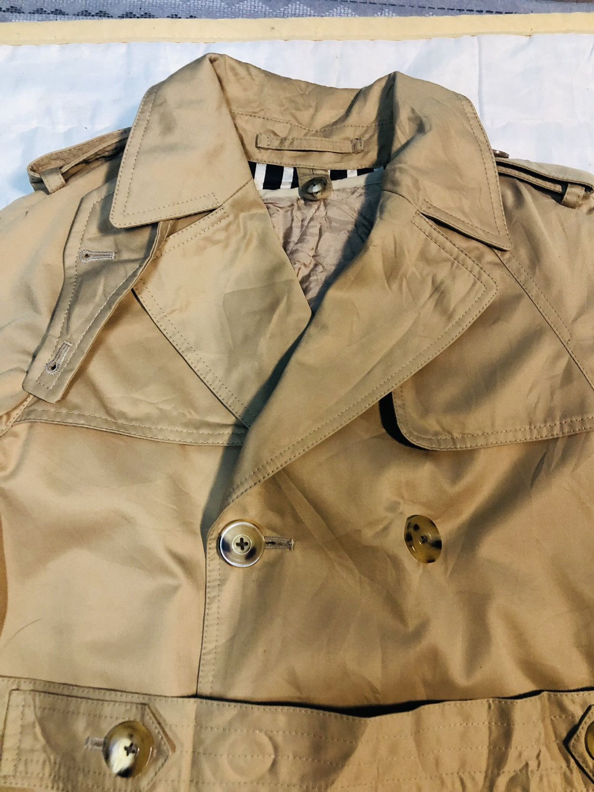 Japanese Brand Royale Trench Long Jacket Buttoned (18) Size US M / EU 48-50 / 2 - 8 Thumbnail