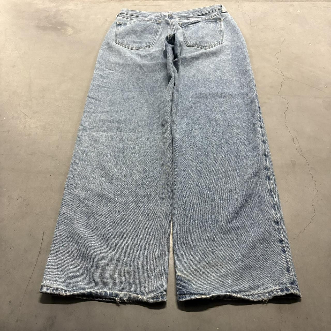Vintage Crazy Vintage Y2K 2000s Super Baggy Wideleg Skater Streetwear Medium Wash Grunge Denim Jeans Size US 32 / EU 48 - 4 Thumbnail