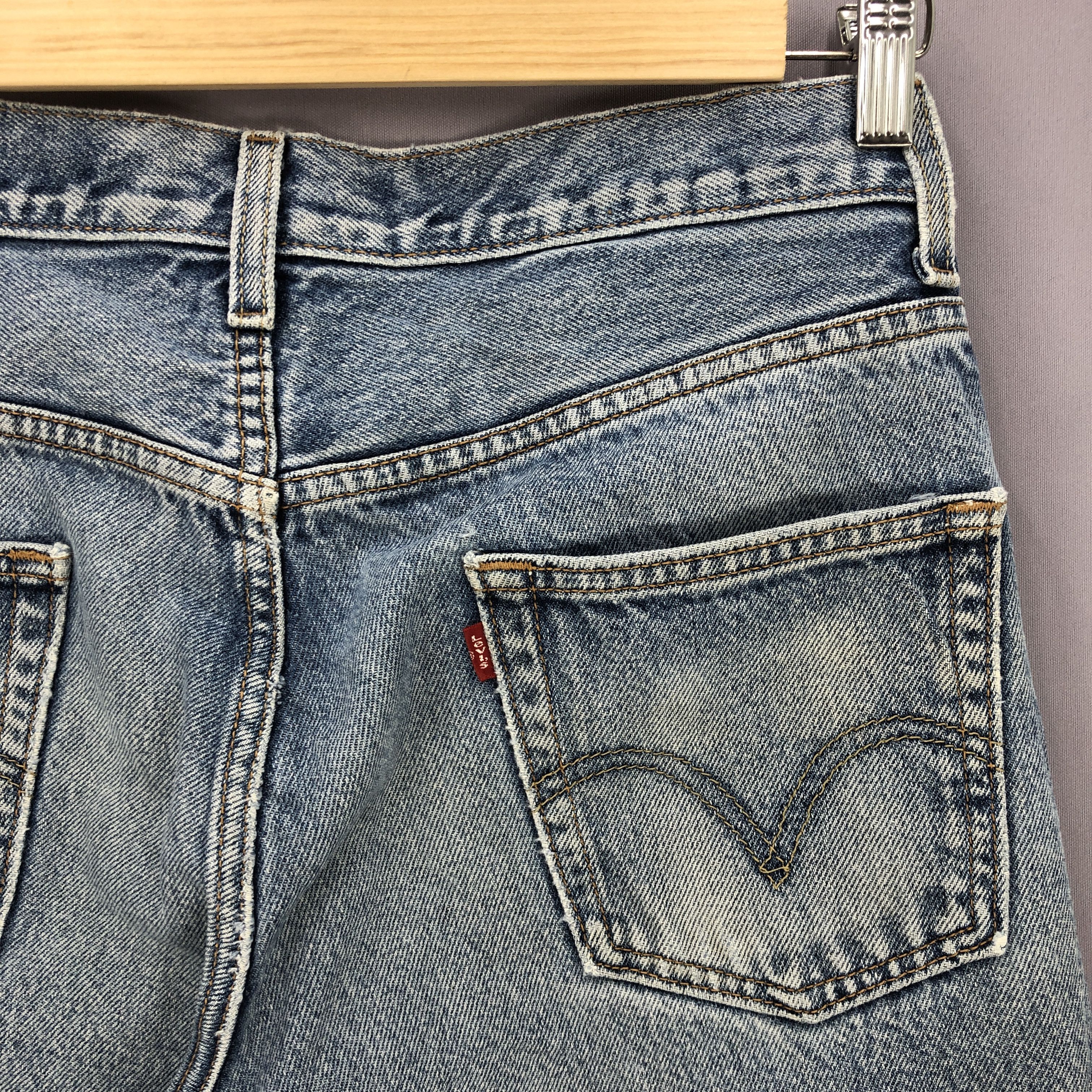 Levi's Vintage Y2K Levis 550 Jeans Levis Light Faded Ripped Denim Size US 30 / EU 46 - 5 Thumbnail