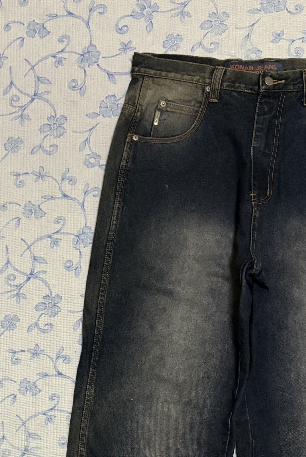 Koman Koman Jeans Straight Cut Jeans Streetwear Denim Size US 33 - 5 Thumbnail