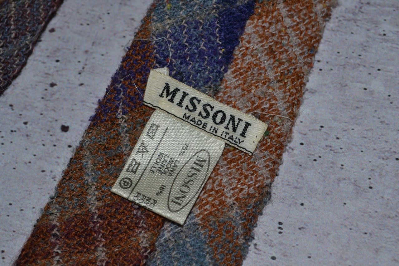 Missoni × Vintage Vintage Missoni Tie Wool Size ONE SIZE - 7 Thumbnail