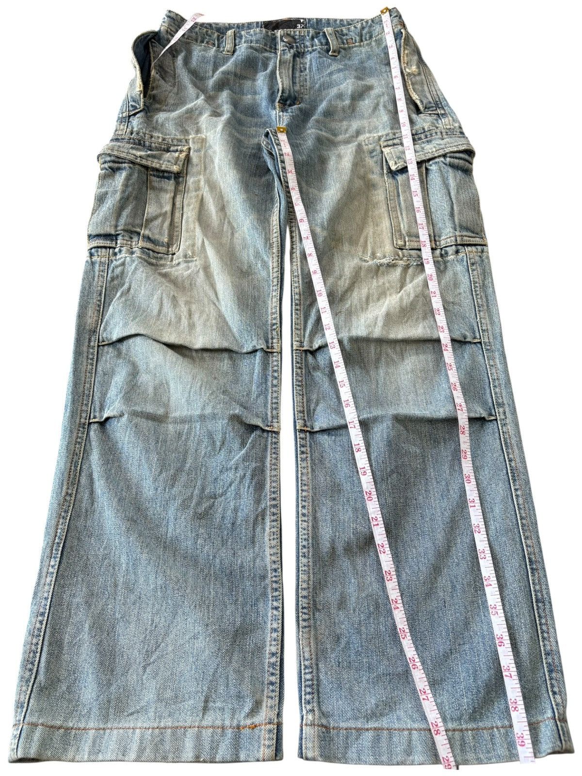 Oakley Vintage Oakley Mud Wash Distressed Baggy Cargo Jeans Size US 30 / EU 46 - 12 Thumbnail