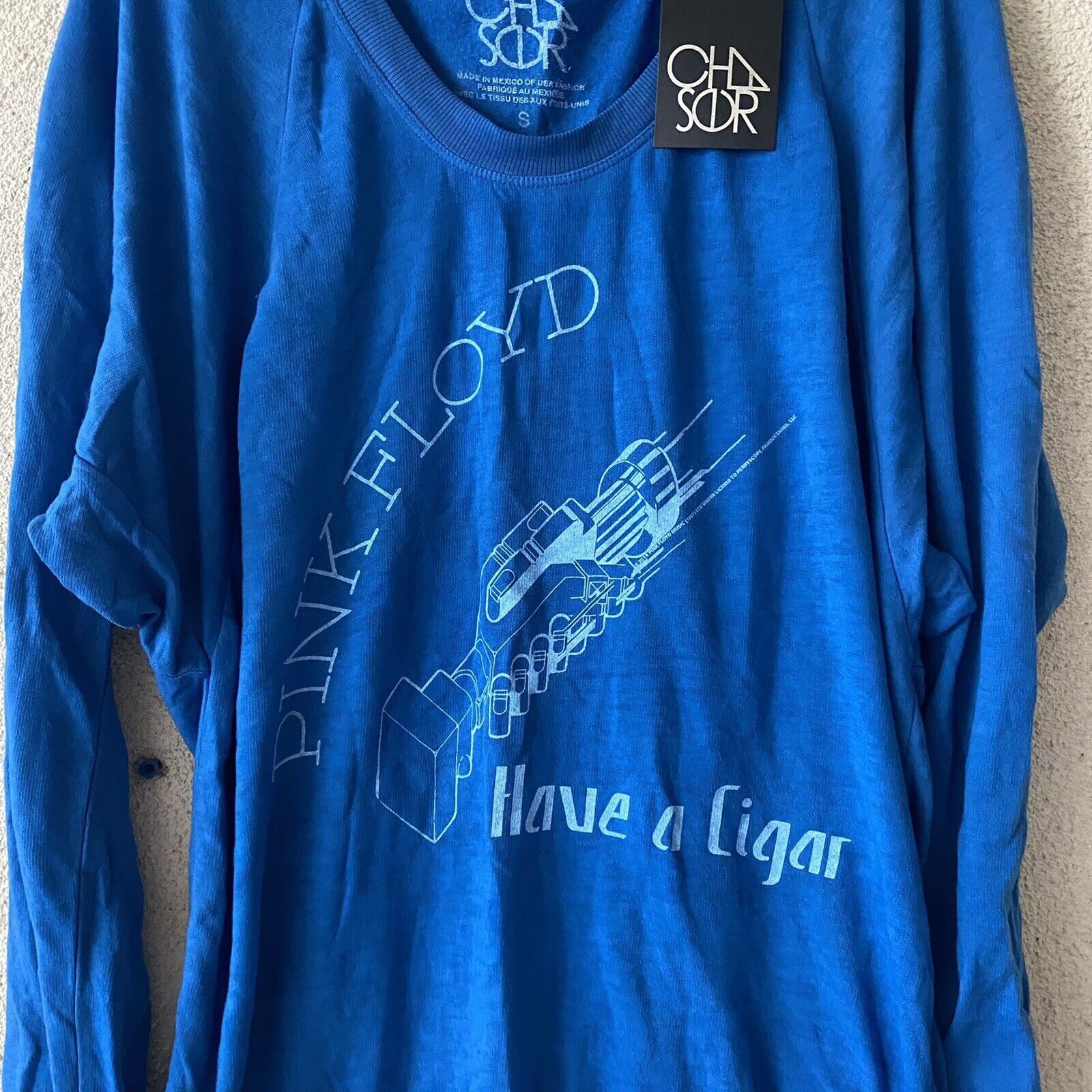Chaser Brand Chaser Women Top Blue Pink Floyd Logo Pullover Sweatshirt Ro Size S / US 4 / IT 40 - 3 Thumbnail