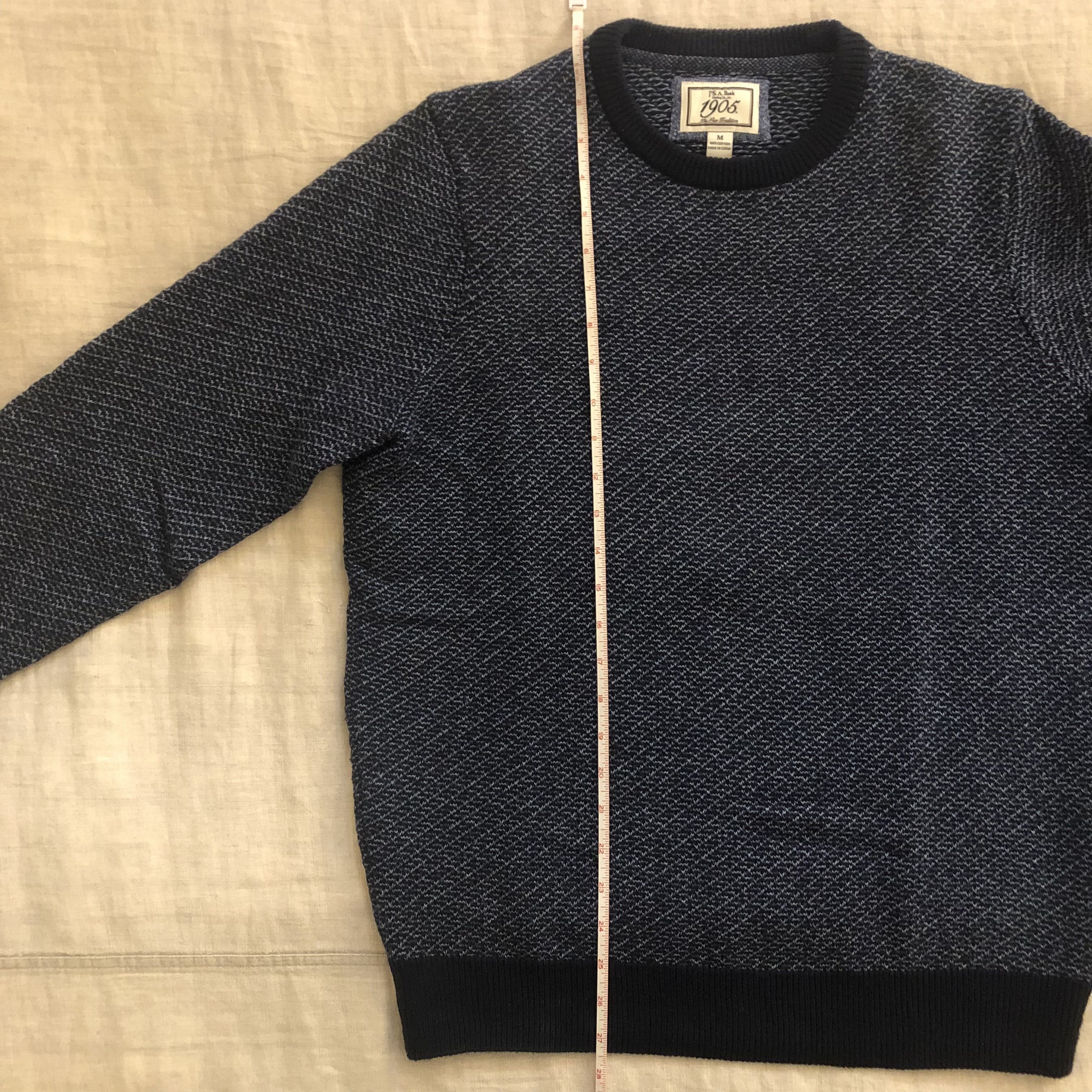 Jos. A. Bank Jos. A. Bank Reserve Blue Crewneck Cotton Sweater - Size M Size US M / EU 48-50 / 2 - 7 Thumbnail