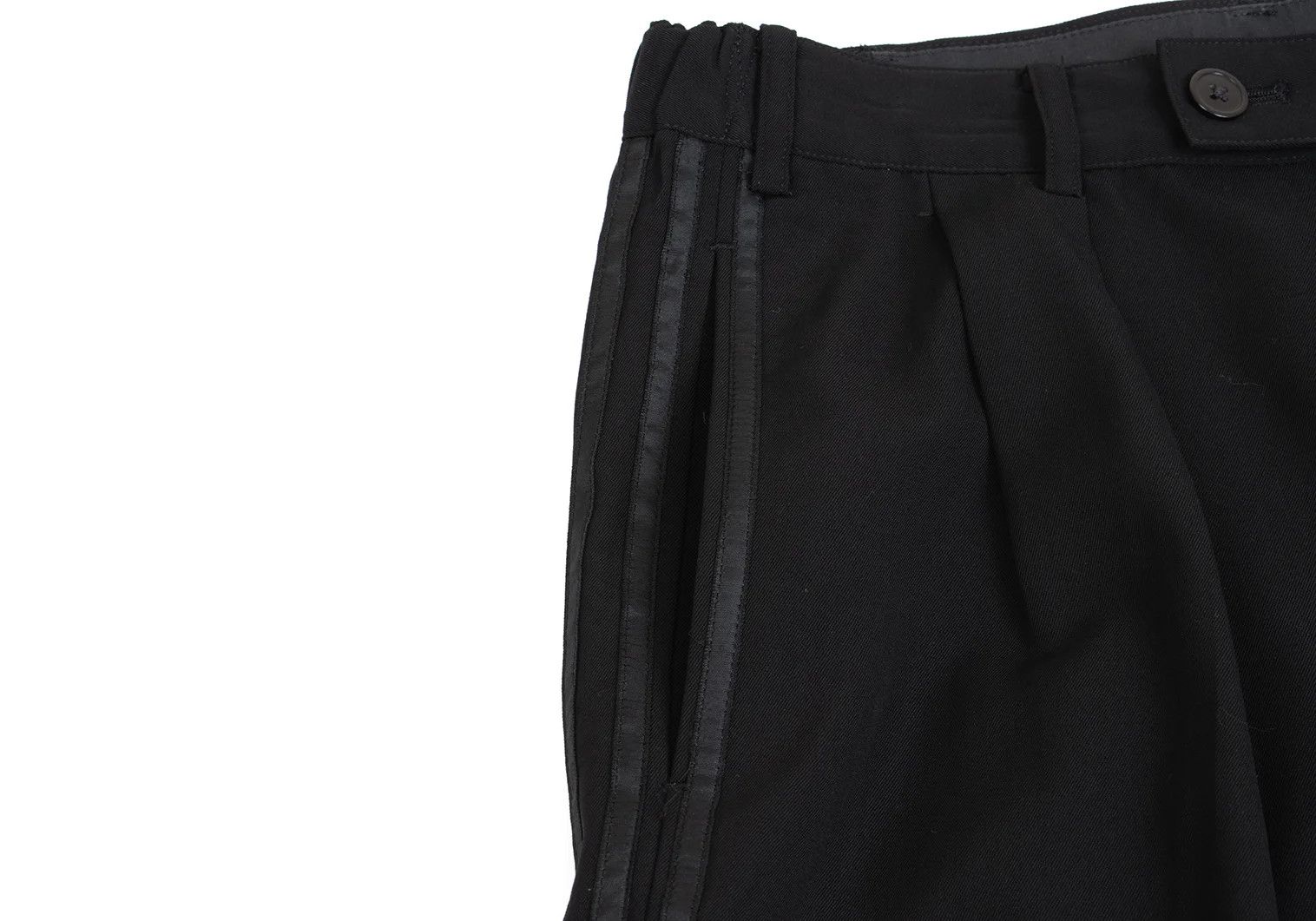 Yohji Yamamoto Yohji Yamamoto Three-Line Tap Pants Black Size US 30 / EU 46 - 5 Thumbnail