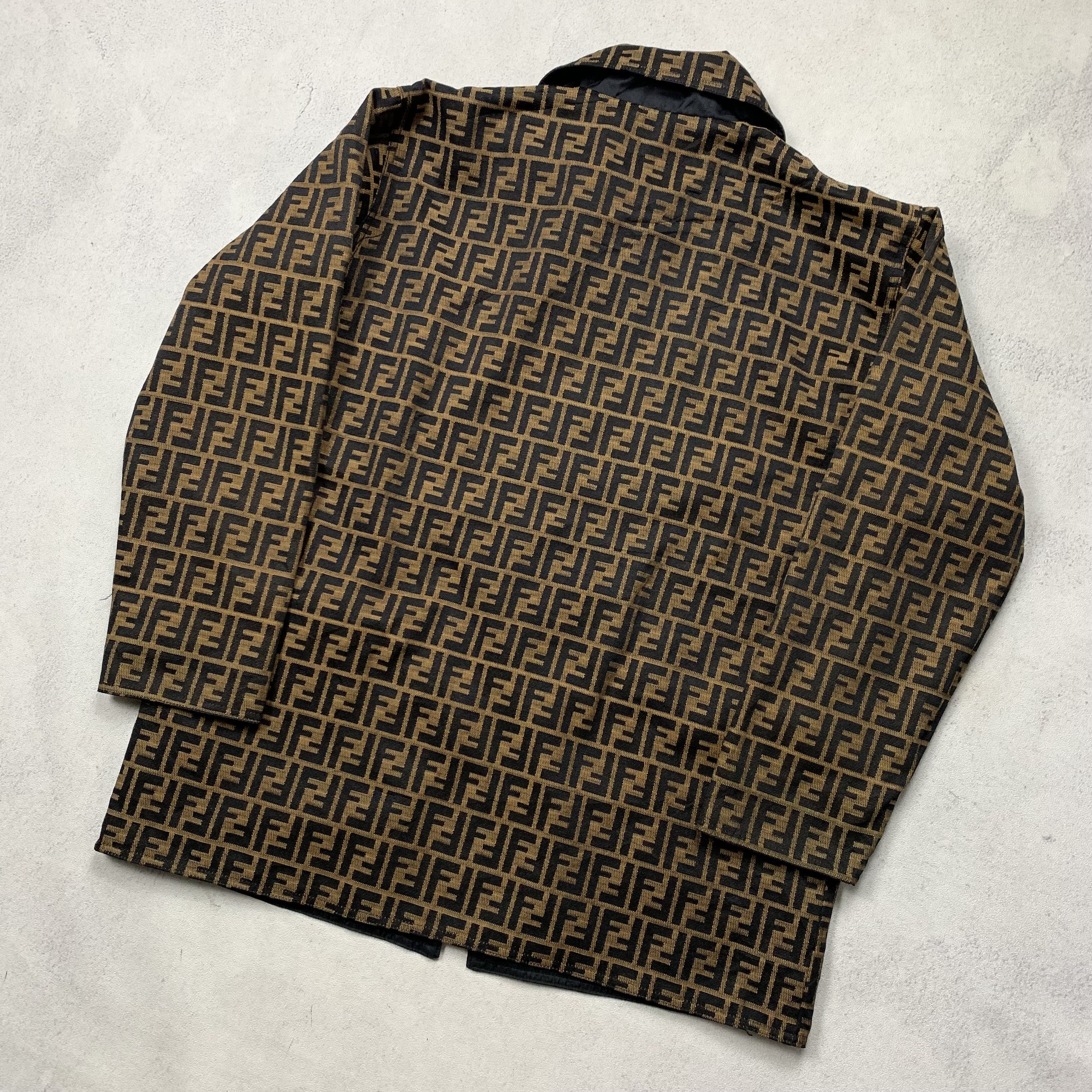 Fendi Vintage Fendi Zucca Monogram Reversible Jacket Size US L / EU 52-54 / 3 - 4 Thumbnail
